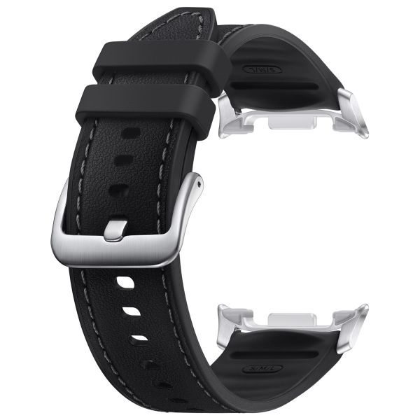 Samsung Cinturino Original Hybrid in pelle vegana Samsung Galaxy Watch 8 (40/44mm) / Classic (46mm) - Black