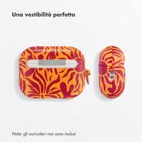 Selencia Cover Vivid  Apple Airpods Pro 3 - Tropical Vibes Apricot