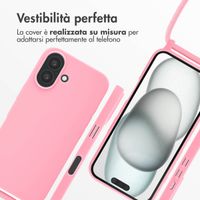 imoshion Cover in Silicone con Cordino Apple iPhone 16 - Rosa