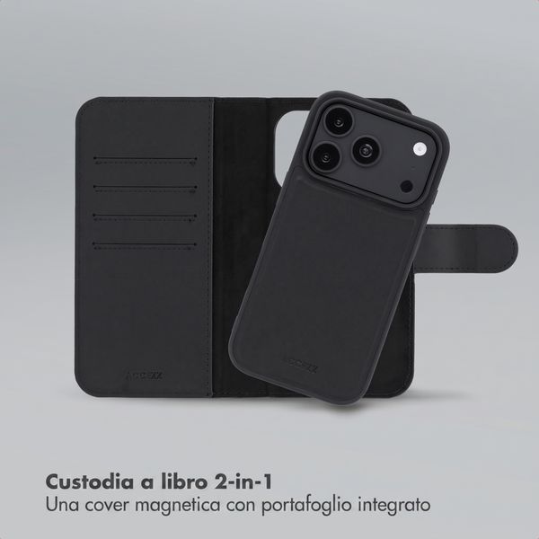 Accezz Cover a libro Edge rimovibile con MagSafe Apple iPhone 18 Pro / 17 Pro - Nero