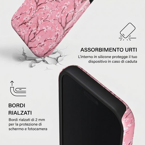 Burga Cover Posteriore Resistente con MagSafe Apple iPhone 17 Pro - Sakura