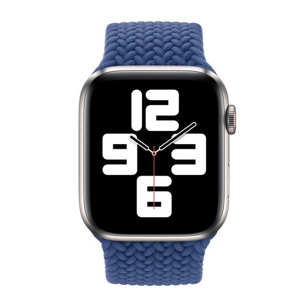 Apple Cinturino Solo intrecciato Apple Watch | 38/40/41/42 mm - Taglia 7 - Atlantic Blue