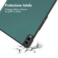 imoshion Cover a libro Trifold Samsung Galaxy Tab S11 Ultra - Verde scuro