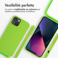 imoshion Cover in Silicone con Cordino Apple iPhone 14 - Fluor Groen