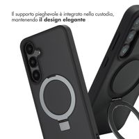 Accezz Cover con anello e supporto con MagSafe Samsung Galaxy S24 Plus - Nero