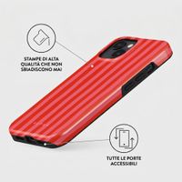 Burga Cover Posteriore Resistente con MagSafe Apple iPhone 15 - Pomegranate