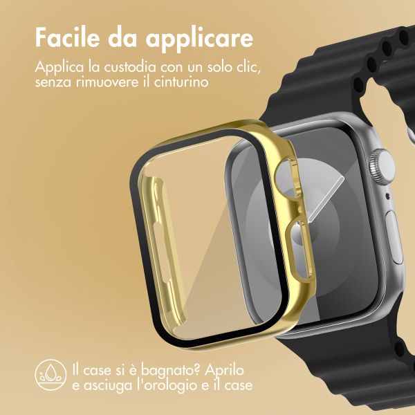 imoshion Cover rigida integrale lucida Apple Watch 7 / 8 / 9 - 41 mm - Oro
