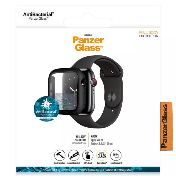 PanzerGlass Cover Full Body Apple Watch 4 / 5 / 6 / SE - 44 mm - Nero
