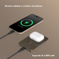 Selencia Vivid Powerbank 5.000 mAh - MagSafe e Qi - Desert Gold / Country Moo'd