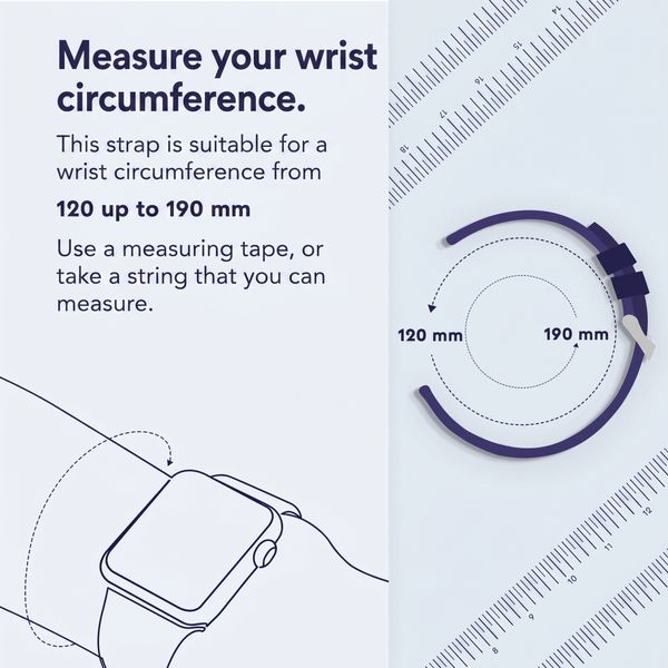 imoshion Milanees magnetisch bandje Apple Watch | 38/40/41/42 mm - Zilver