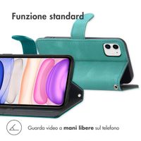 imoshion Cover a libro con Cordino Apple iPhone 11 - Turchese