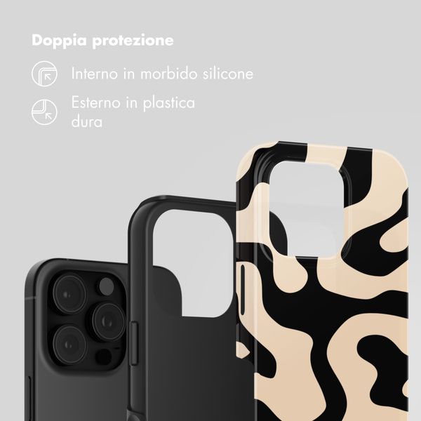 Selencia Cover Posteriore Vivid Apple iPhone 16 Pro - Art Wave Black
