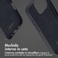 Accezz Cover in Pelle con MagSafe Apple iPhone 16 Pro - Onyx Black