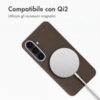 Accezz Cover Mesh con MagSafe Samsung Galaxy S25 / S24 - Marrone