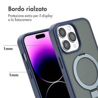 Accezz Cover con anello e supporto con MagSafe Apple iPhone 14 Pro Max - Blu