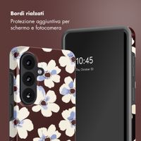 Selencia Cover posteriore Vivid con MagSafe Samsung Galaxy S26 - Choco Flower Pop