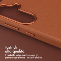 Accezz Cover in Pelle con MagSafe Samsung Galaxy S26 - Sienna Brown