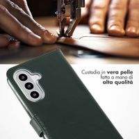 Selencia Cover a libro in vera pelle Samsung Galaxy A26 - Verde
