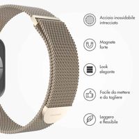 imoshion Cinturino milanese magnetico Apple Watch | 38/40/41/42 mm - Taglia S - Starlight