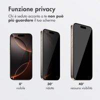 Accezz Vetro temperato privacy + Applicatore Apple iPhone 16 Pro Max