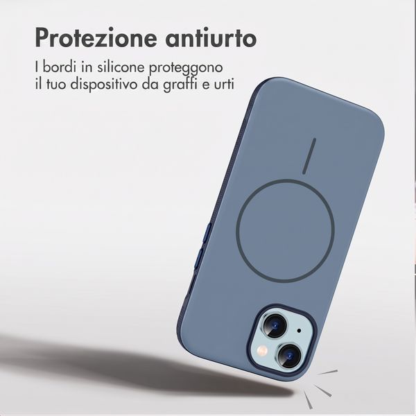 imoshion Cover posteriore Color con Thin MagSafe Ring Apple iPhone 15 - Blu scuro