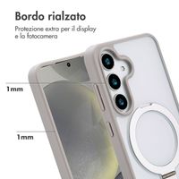 Accezz Cover con anello e supporto con MagSafe Samsung Galaxy S25 - Grigio