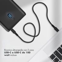 imoshion Powerbank 20.000 mAh - Quick Charge e Power Delivery - 100W - Nero