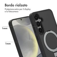 Accezz Cover con anello e supporto con MagSafe Samsung Galaxy S24 Plus - Nero