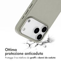 Accezz Cover in Pelle con MagSafe Apple iPhone 18 Pro Max / 17 Pro Max - Light Grey