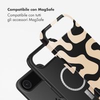 Selencia Cover posteriore Vivid con MagSafe Apple iPhone Air - Art Wave Black