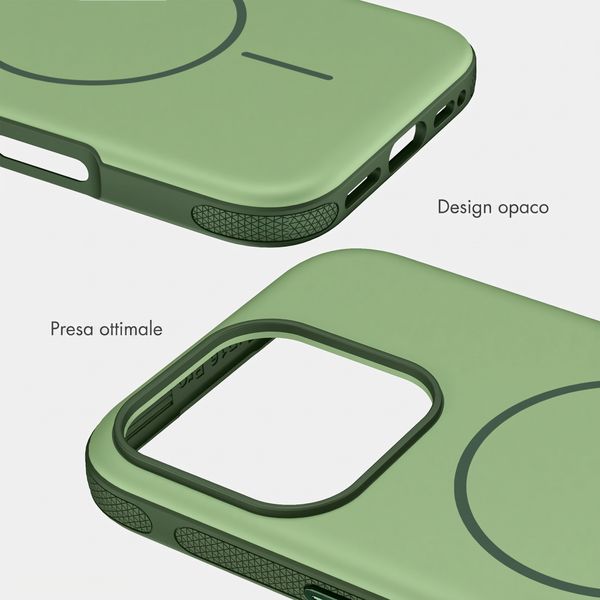 imoshion Cover posteriore Color con Thin MagSafe Ring Apple iPhone 16 Pro - Verde scuro