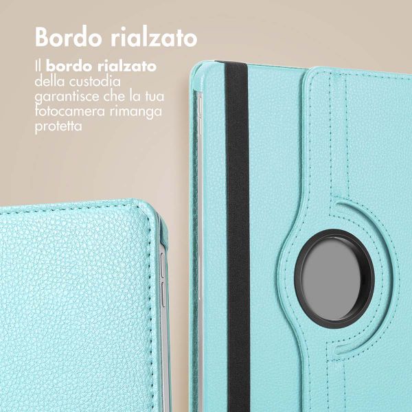 imoshion Cover Girevole a 360° Samsung Galaxy Tab S10 Plus / Tab S9 FE Plus / Tab S9 Plus - Azzurro