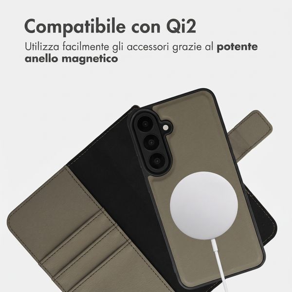 imoshion Cover a libro di lusso 2-in-1 rimovibile Samsung Galaxy S26 FE - Verde