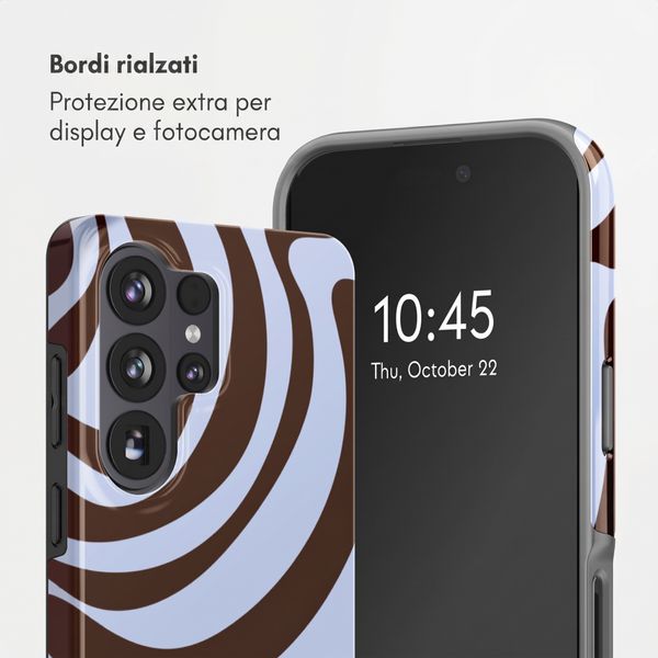 Selencia Cover Posteriore Vivid Samsung Galaxy S26 Ultra - Dream Swirl Chocolate