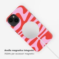 Selencia Cover posteriore Vivid con MagSafe Apple iPhone 14 - Dream Swirl Pink