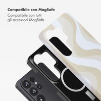 Selencia Cover posteriore Vivid con MagSafe Samsung Galaxy S26 Ultra - Desert Waves Beige