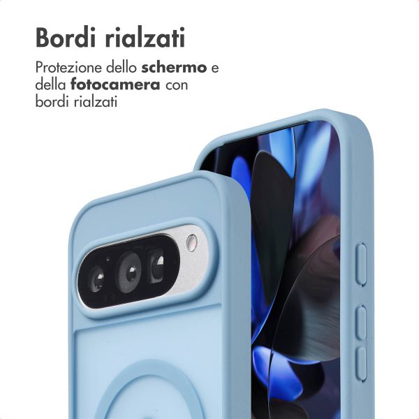 imoshion Cover posteriore Color Guard con MagSafe Google Pixel 9 / 9 Pro / 10 / 10 Pro - Azzurro