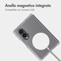 Accezz Cover posteriore Xtreme Impact con MagSafe Samsung Galaxy Z Fold 8 - Trasparente