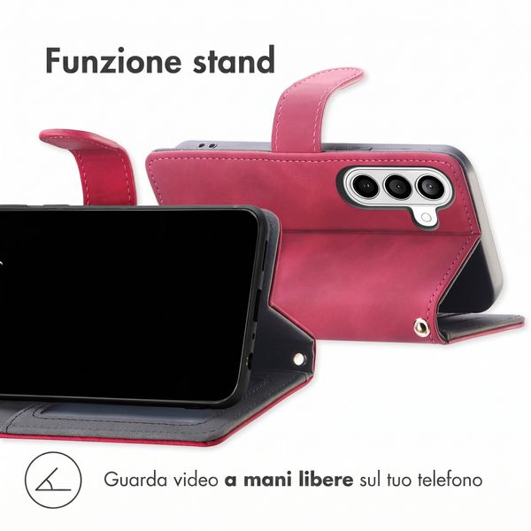 imoshion Cover a libro con Cordino Samsung Galaxy A27 (5G) - Rosso