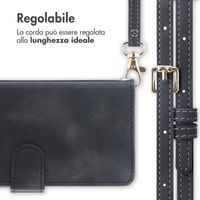 imoshion Cover a libro con Cordino Apple iPhone 15 - Nero