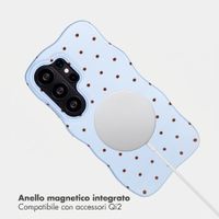 Selencia Cover Vivid Wavy con MagSafe Samsung Galaxy S26 Ultra - Happy Dots Digital Sky