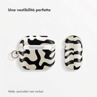 Selencia Cover Vivid  Apple Airpods 4 - Art Wave Black