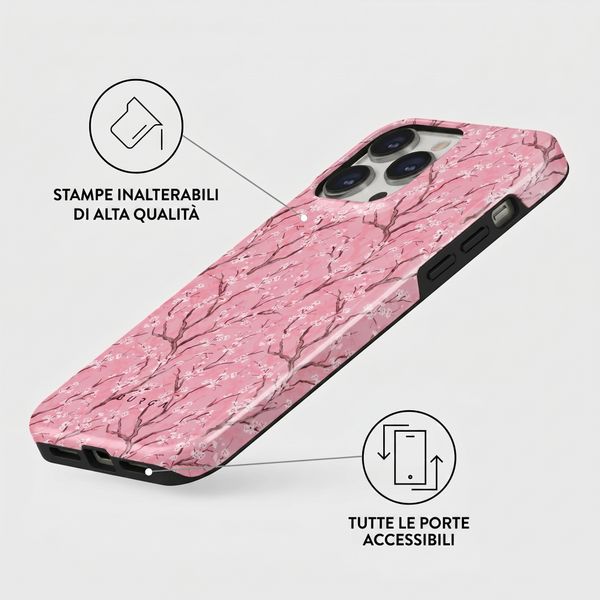 Burga Cover Posteriore Resistente con MagSafe Apple iPhone 15 Pro - Sakura