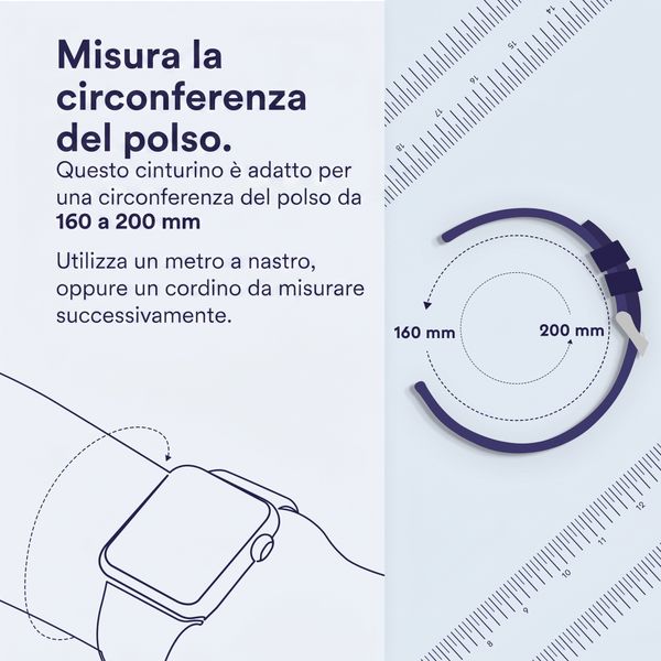 imoshion Cinturino in silicone⁺ Apple Watch | 44/45/46/49 mm - Taglia M/L - Walnut