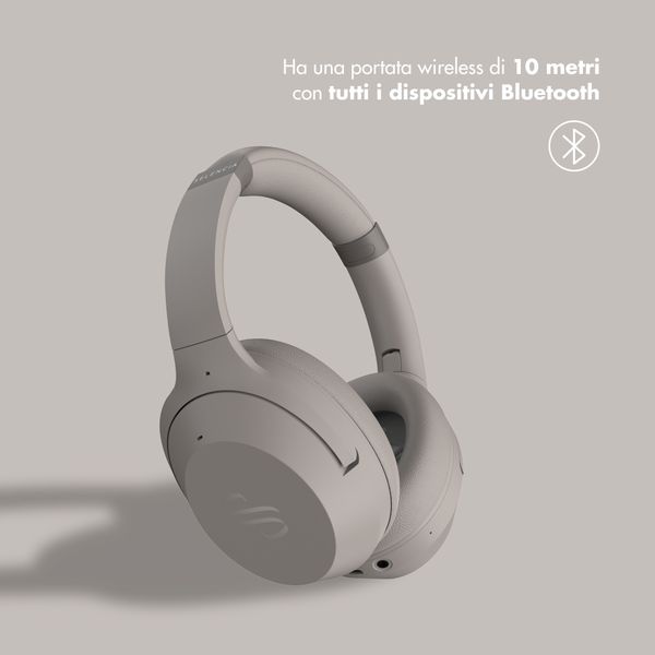 Selencia Cuffie wireless Urban Play - Cancellazione attiva del rumore (ANC) - Con custodia - Cosy Grey
