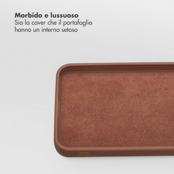 Selencia Libreria rimovibile Olyn con MagSafe Samsung Galaxy S24 FE - Marrone