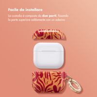 Selencia Cover Vivid  Apple Airpods 4 - Tropical Vibes Apricot