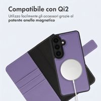 imoshion Cover a libro di lusso 2-in-1 rimovibile Samsung Galaxy S26 - Viola