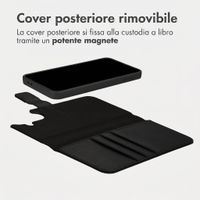 imoshion Cover a libro di lusso 2-in-1 rimovibile Samsung Galaxy A37 (5G) - Nero