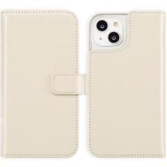 Selencia Cover a libro in vera pelle Apple iPhone 14 - Greige